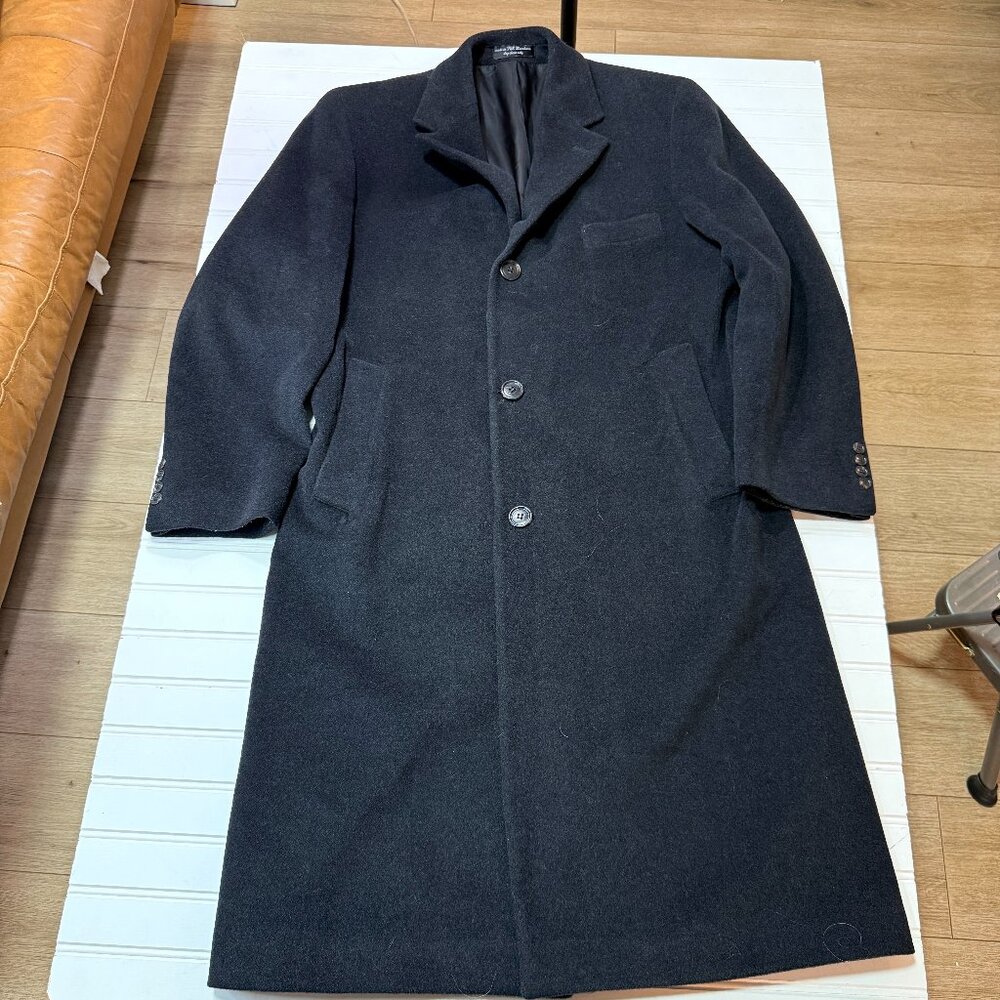 Lauren Ralph Lauren Cashmere Wool Overcoat Black EU 40 Small